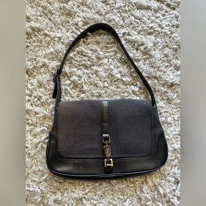 GUCCI piston lock Jackie black bag